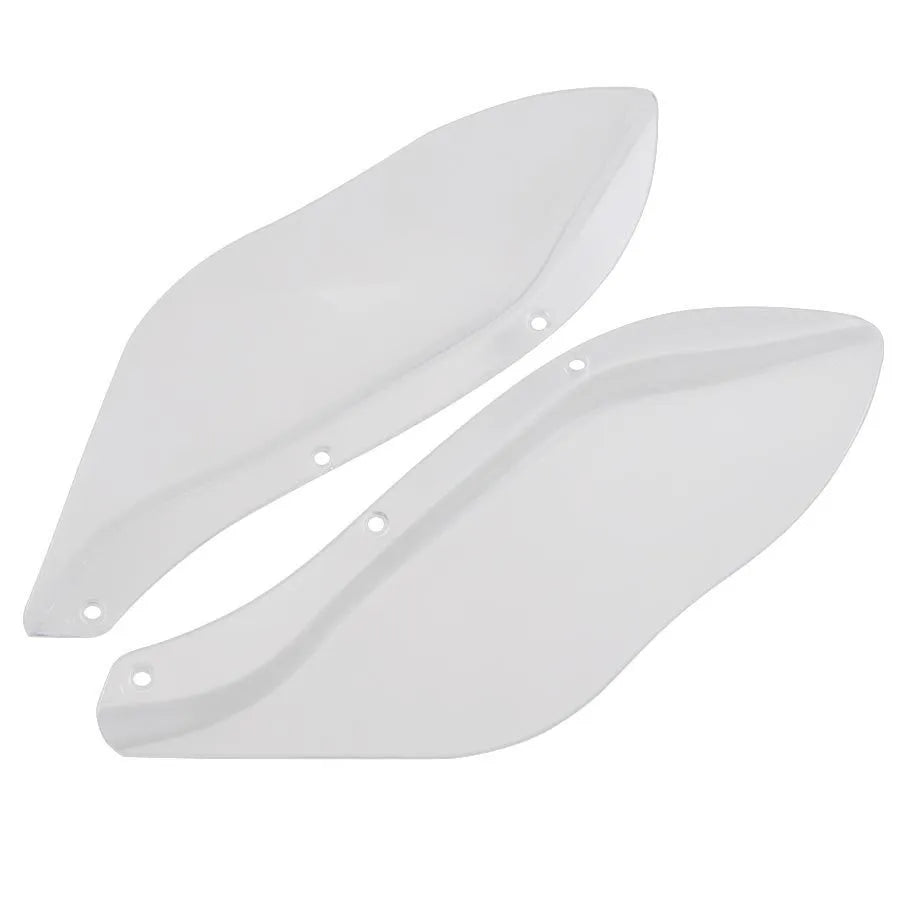 Black and transparent ABS side wing head covers for Harley-Davidson Touring models 1996-2013