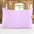 19 M double-sided silk pillowcase in apricot colour showing smooth fabric texture