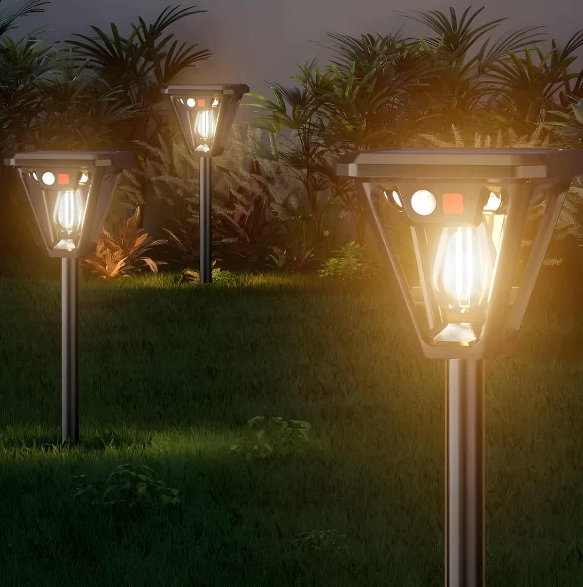 Solar wall lamp for outdoor courtyard and garden, waterproof, 5.5V, 10 rated power, 108x460mm, abstract design