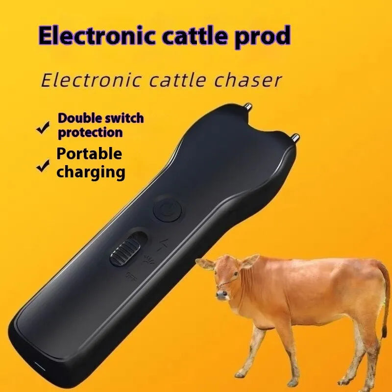Black handheld livestock driving device 0.49kg 180x125x65mm for pigs cattle sheep dogs