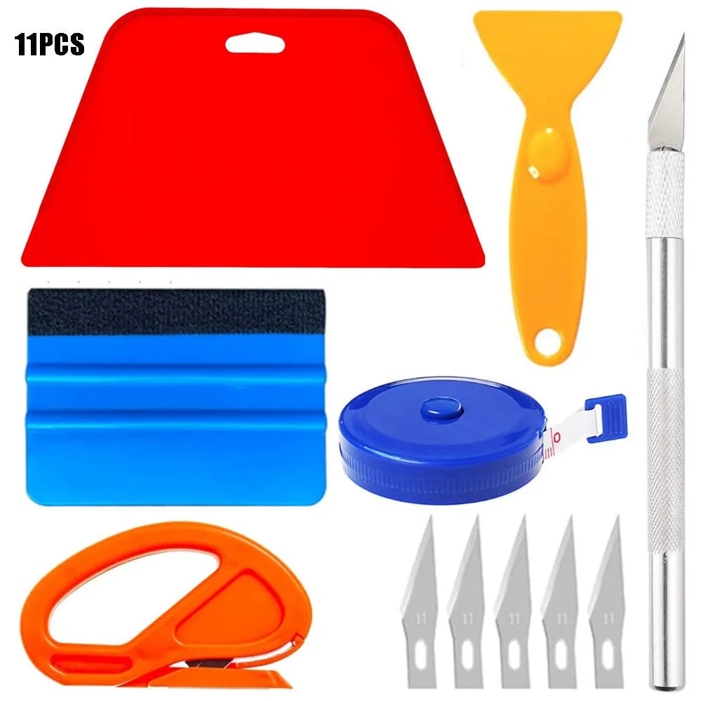 Car film wallpaper smoothing tool set plastic tools for automotive film application