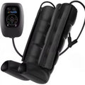 Air Wave Pressure Massager device with remote control and leg, arm, and waist attachments.