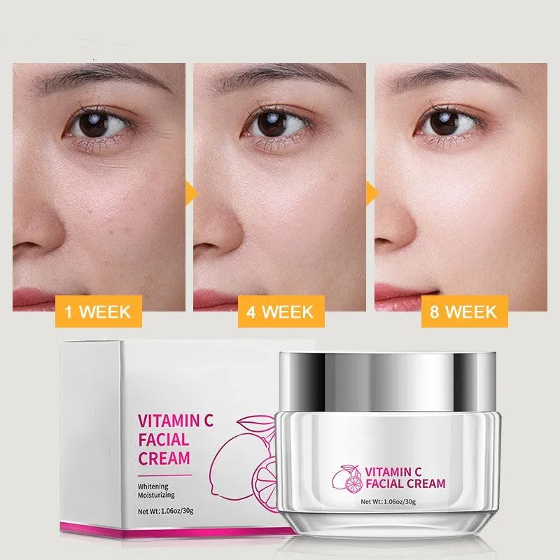 30g vitamin C face cream pot with compact 6x6x5.2cm dimensions