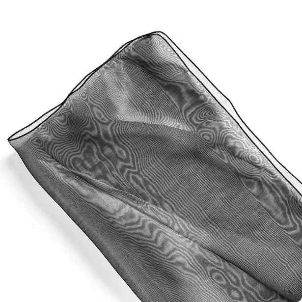 Silk flower bouquet packaging fabric with Arabesquitic pattern showing square dimensions and colour options