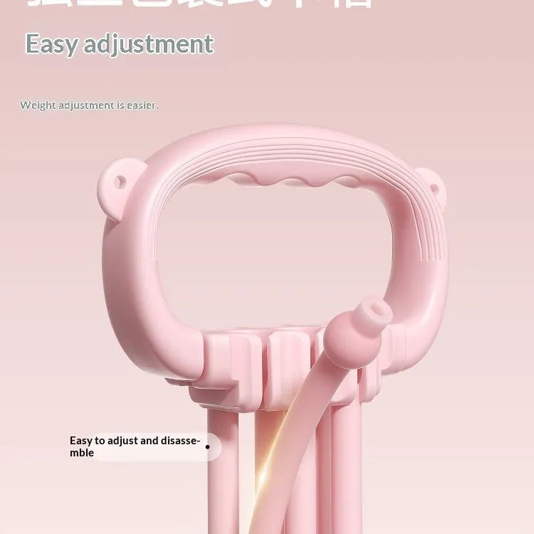 8-shaped puller for women with cat ear non-slip handle, adjustable 15-90 lb resistance band for back and shoulder training