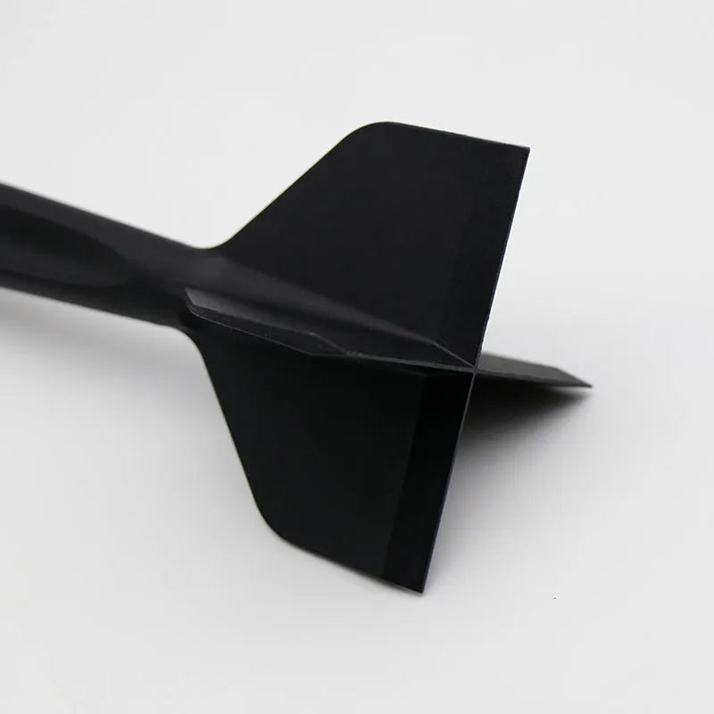 Black manual meat chopper 26.4cm long, made of food-grade nylon, on white background