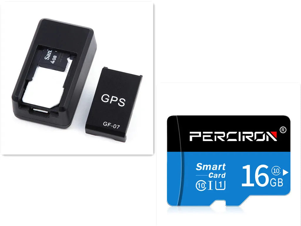 Black mini magnetic GPS car tracker device for vehicle tracking