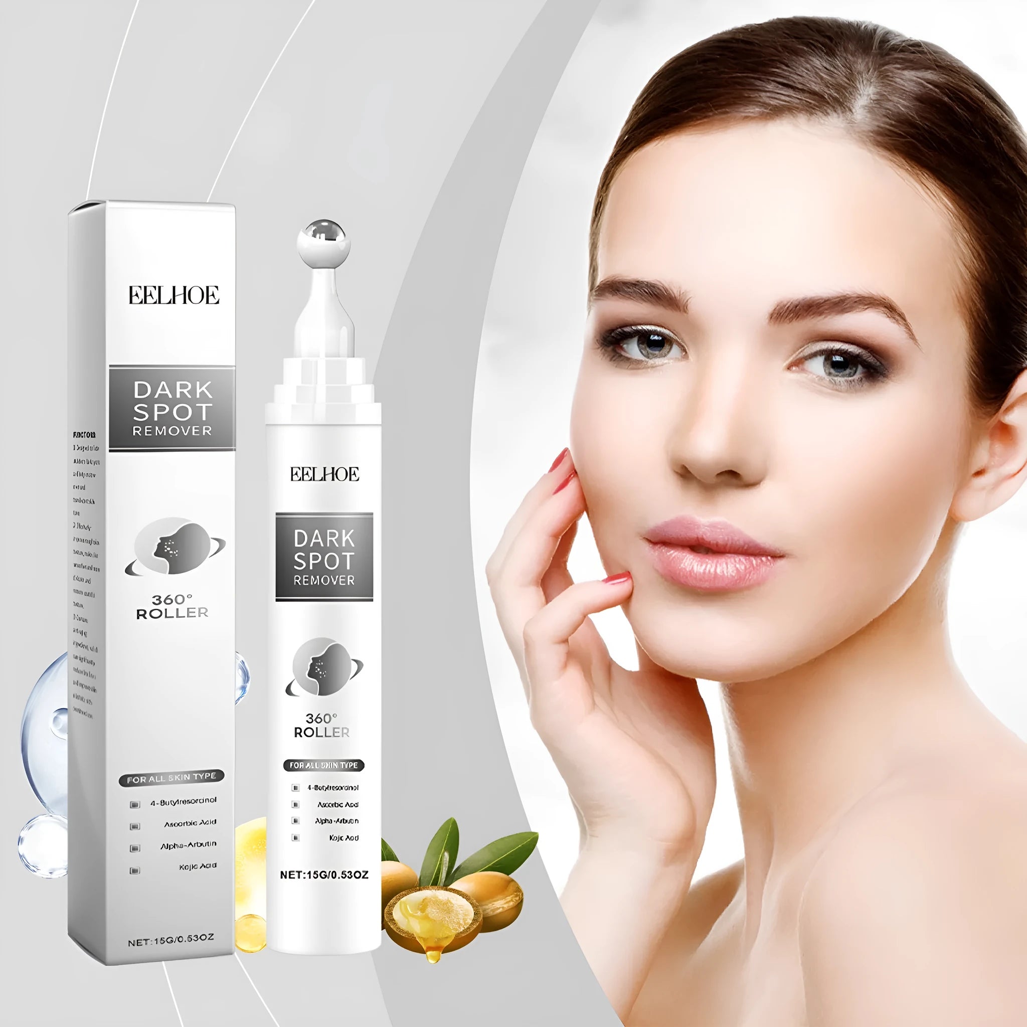 15g facial essence cream container with jojoba oil and brightening ingredients