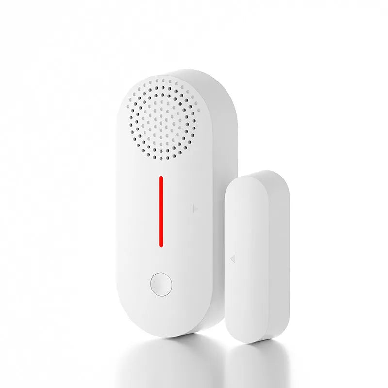 WiFi door magnetic sensor alarm with acousto-optic alert system for smart home security