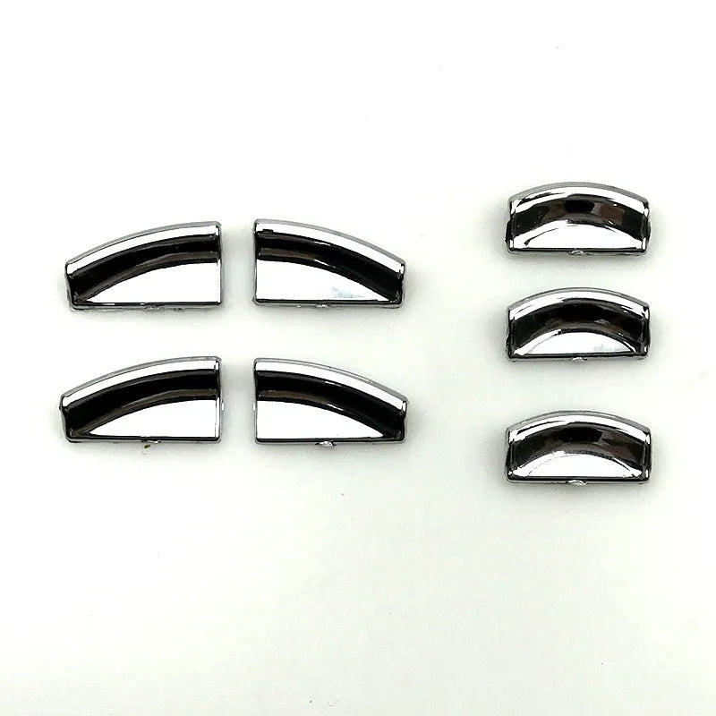 Black glitter decorative sticker for car electric window switch button.
