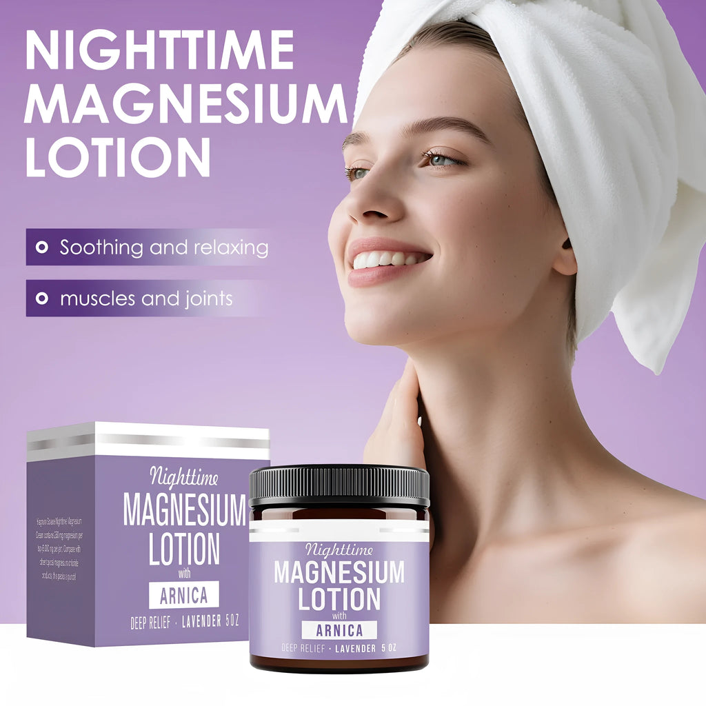 Magnesium body butter cream in 7.1cm container with 150ml content
