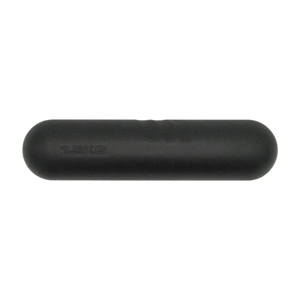 Hand-drawn silicone-grip dumbbell stick in various colours and weights for fitness training.