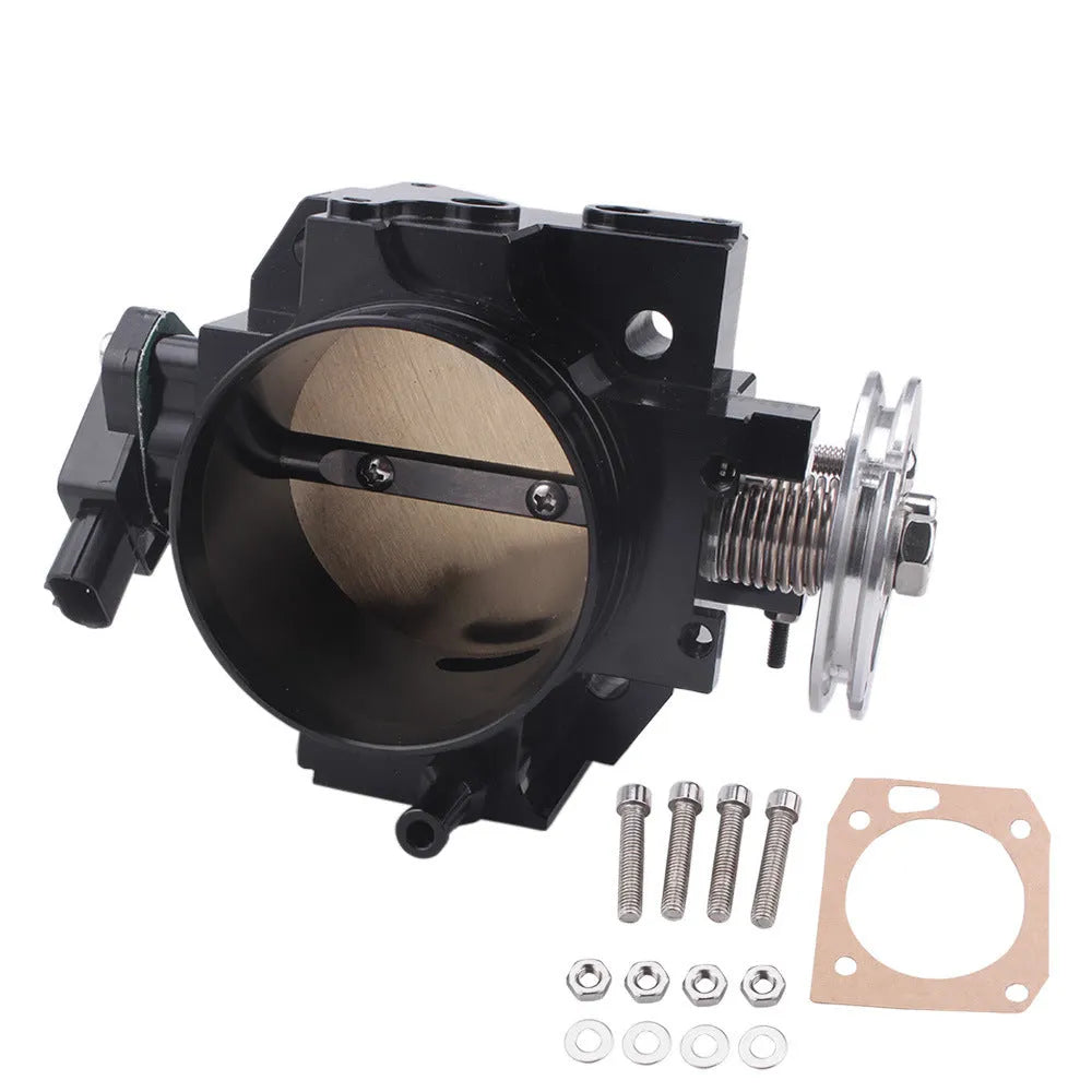 Aluminium alloy throttle body for Honda K20A engine, shown in 70mm size.