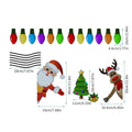 Christmas elk reflective magnetic car decoration sticker in RFM0256 thread colour