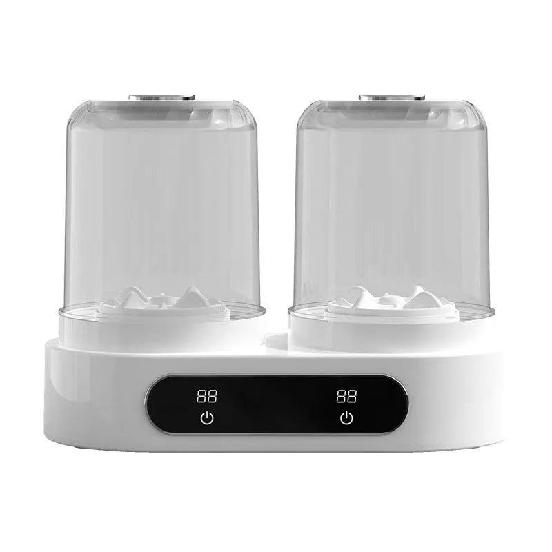 White double bucket USB mini washing machine for underwear and small garments.