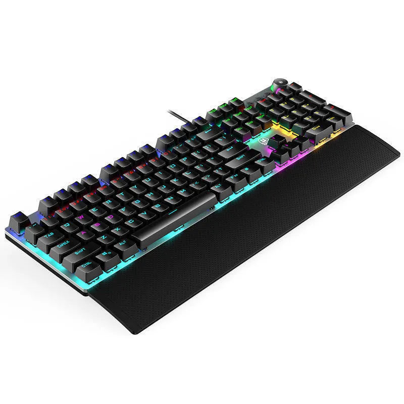 Rainforest Tarantula mechanical film gaming keyboard 95-key USB wired in magic colour with optional hand rest