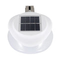 Solar-powered garden fence wall lamp with 9 LED lights in black or white shell options