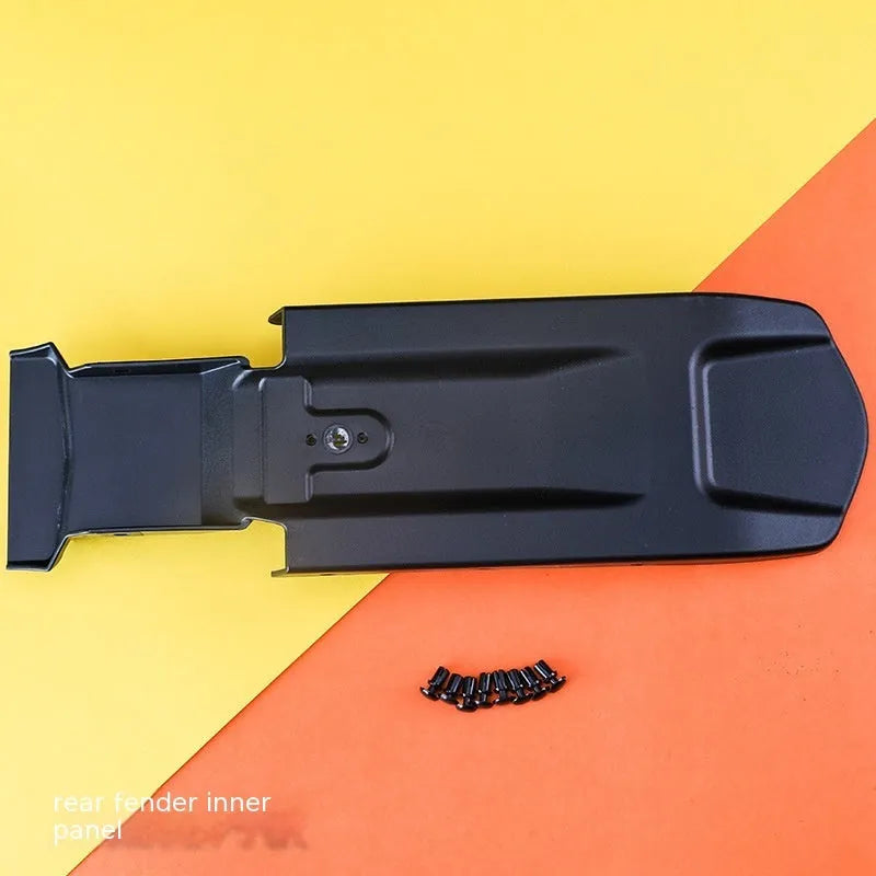 Carbon fibre lengthened rear mudguard and inner plate kit for Light Bee electric off-road bicycle.