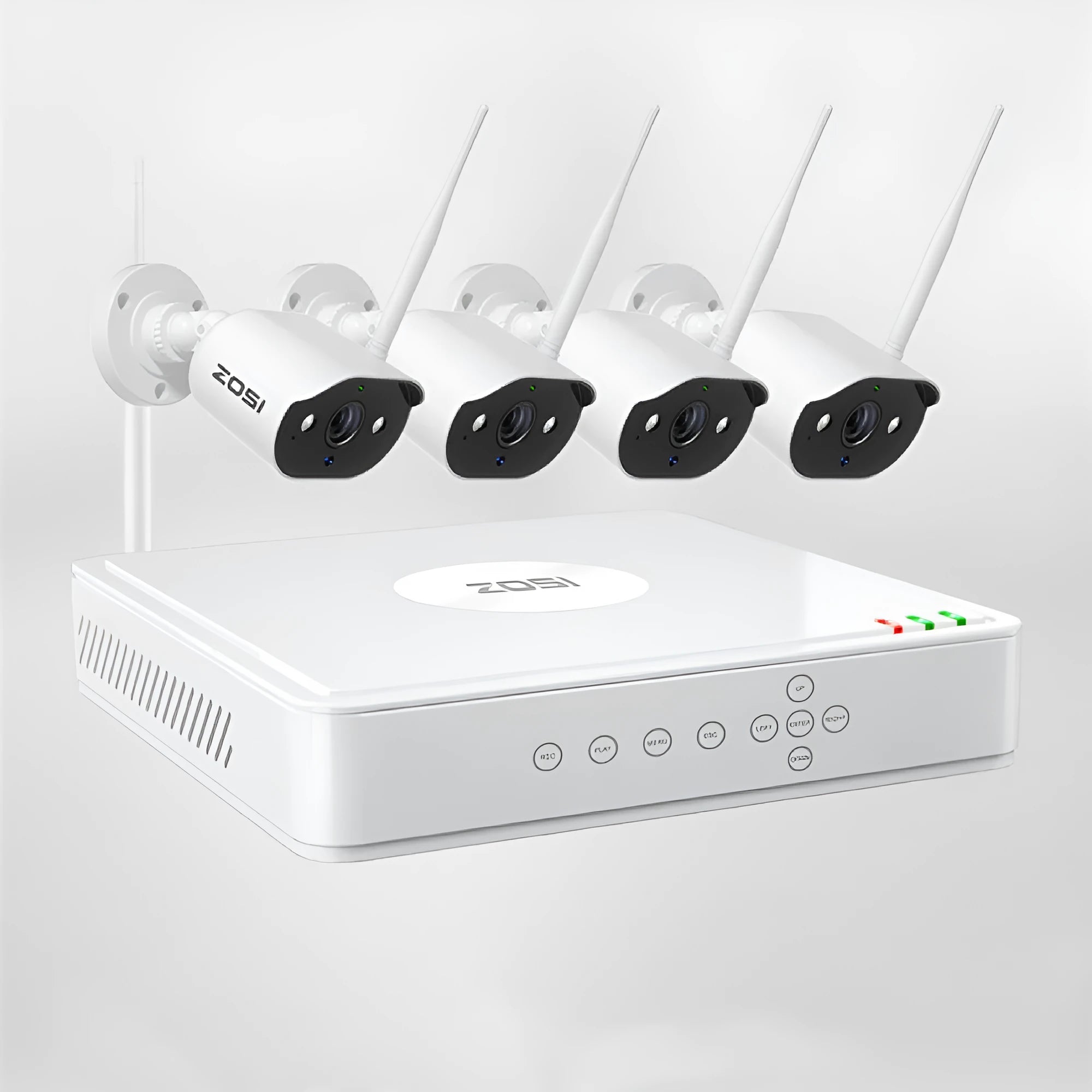 ZOSI Zhou Shi 5MP HD POE network video recorder security system with outdoor cameras