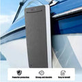 Blue EVA boat fender showing thickened foam construction for dock protection