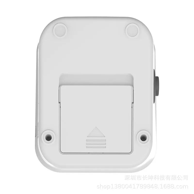 White electronic blood pressure monitor with ultra clear large screen and pulse sphygmomanometer for real-time measurement