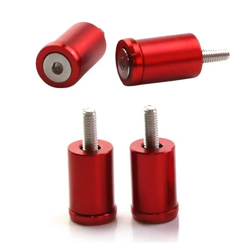 Aluminium alloy car machine cover spacer kit with screws, nuts, washers in black, blue, and red colours