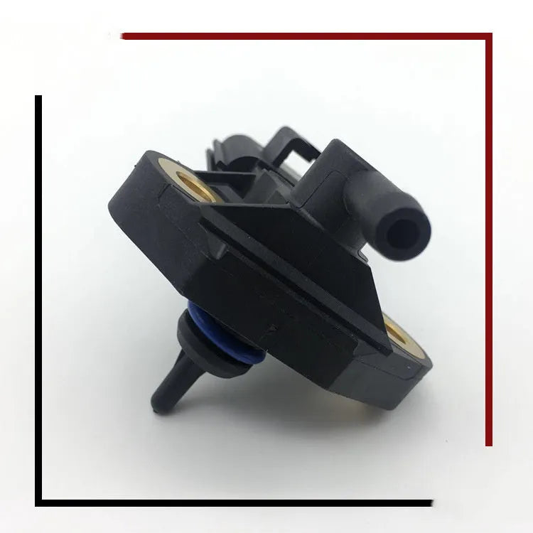 Black intake pressure sensor for Ford and Lincoln vehicles with electrical connector