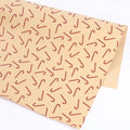 Thickened Christmas wrapping paper sheet 50x70cm in kraft paper with festive snowflake and reindeer designs