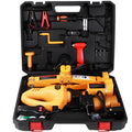 Yellow steel car electric jack set with electric wrench for vehicle tyre changes