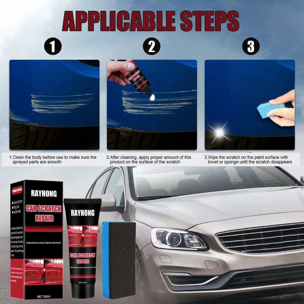 60ml car scratch repair wax kit with applicator for paint surface scratch polishing