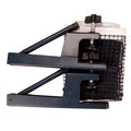 Table tennis net post with thickened universal large clip and open grid ball column for indoor tables