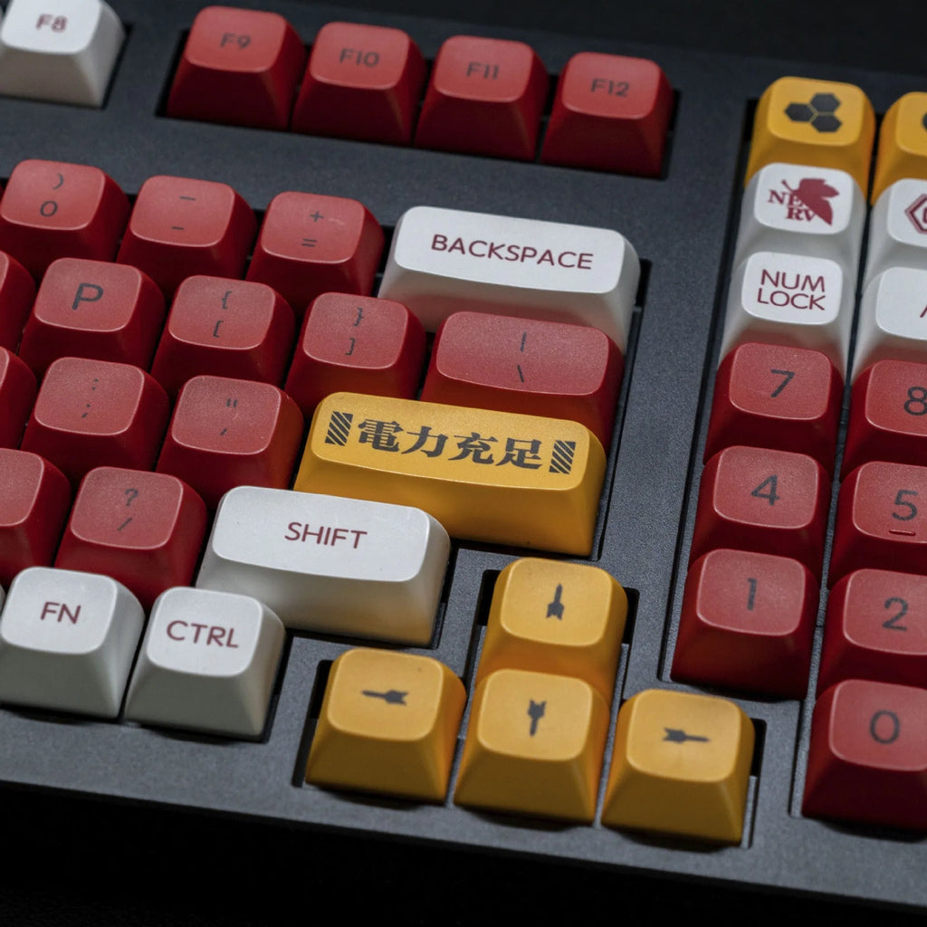138-piece PBT sublimation key cap set with boy and girl colour matching for mechanical keyboards