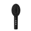 KD3802 Black colour scalp medicine supplying device with multifunctional vibration massage on a white background.