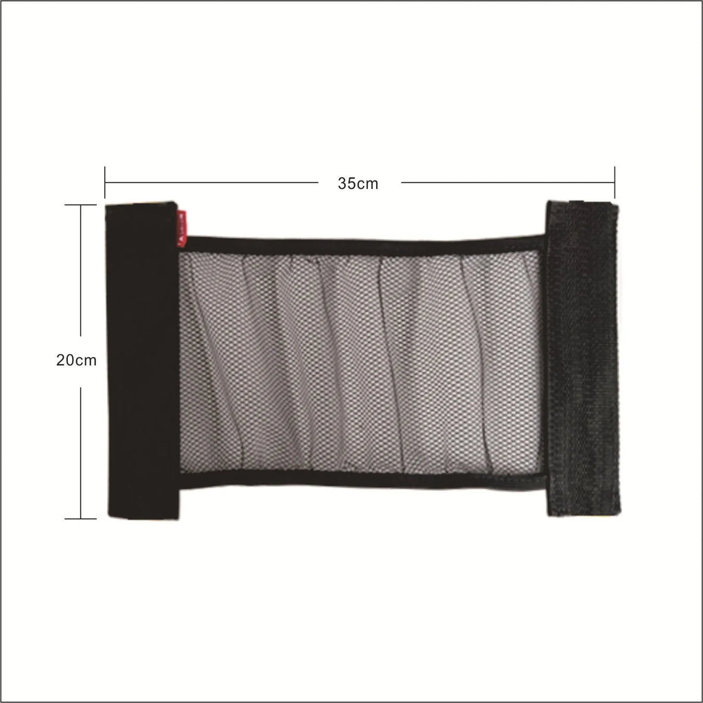 Polyester elastic storage net for car boot organisation in two size options