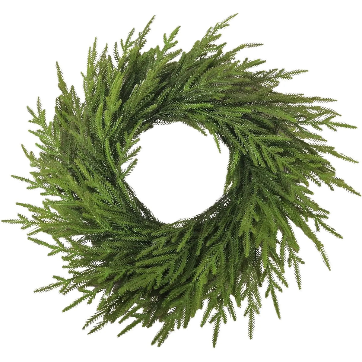 PE plastic American country style front door garland wreath measuring 60 cm with green foliage