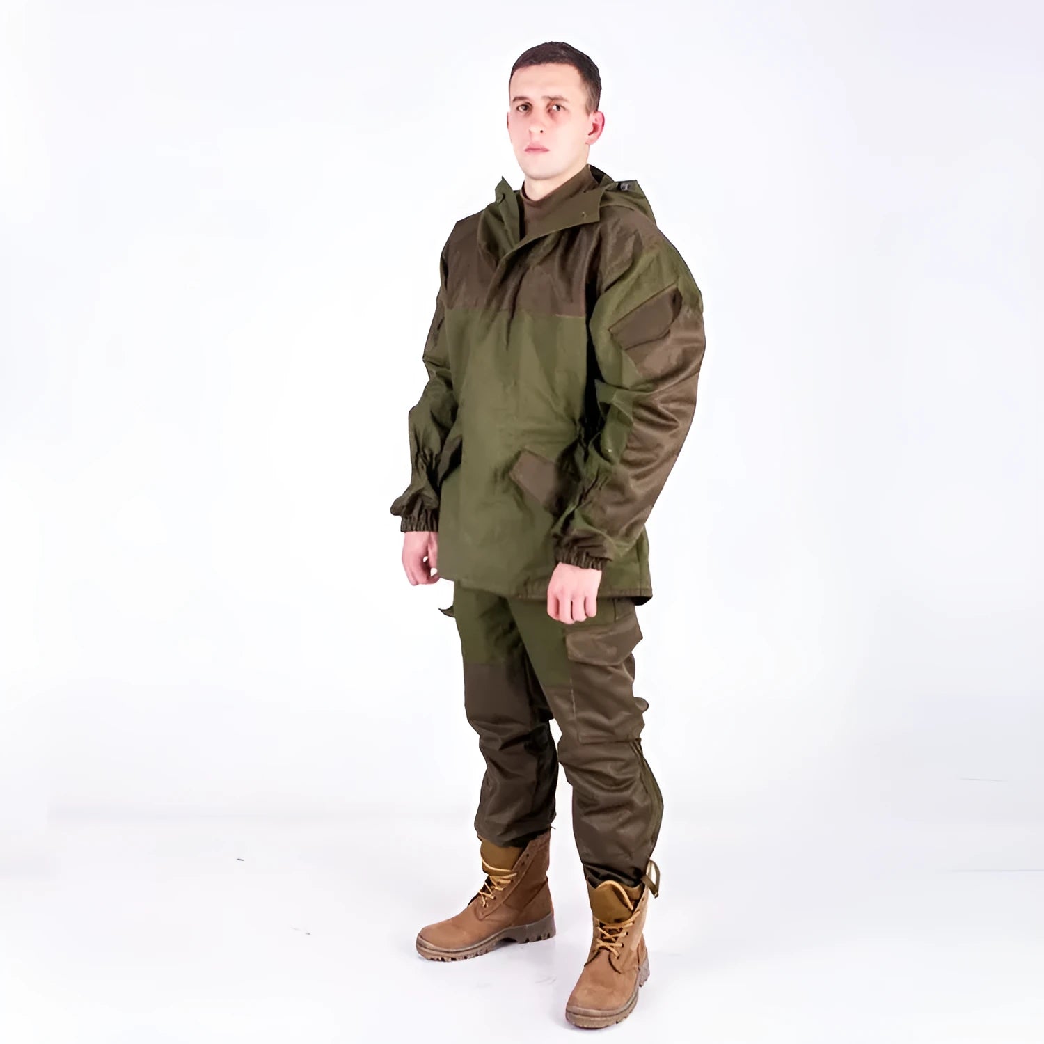 Special Forces tactical mountain battle suit in cotton blend fabric, shown in a camouflage colour option.