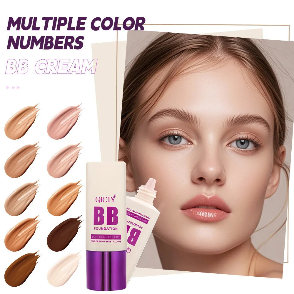 Feeding bottle liquid foundation concealer BB cream in 10 shade options with brightening properties