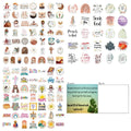 Pack of 50 assorted graffiti-style decorative stickers for personalisation