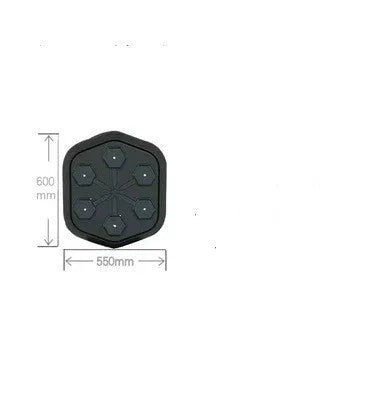 Black smart music boxing machine with Bluetooth connectivity and EVA construction