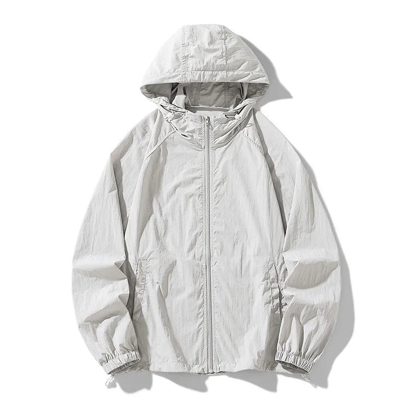 Unisex outdoor sports jacket in loose fit available in multiple colours for sun protection