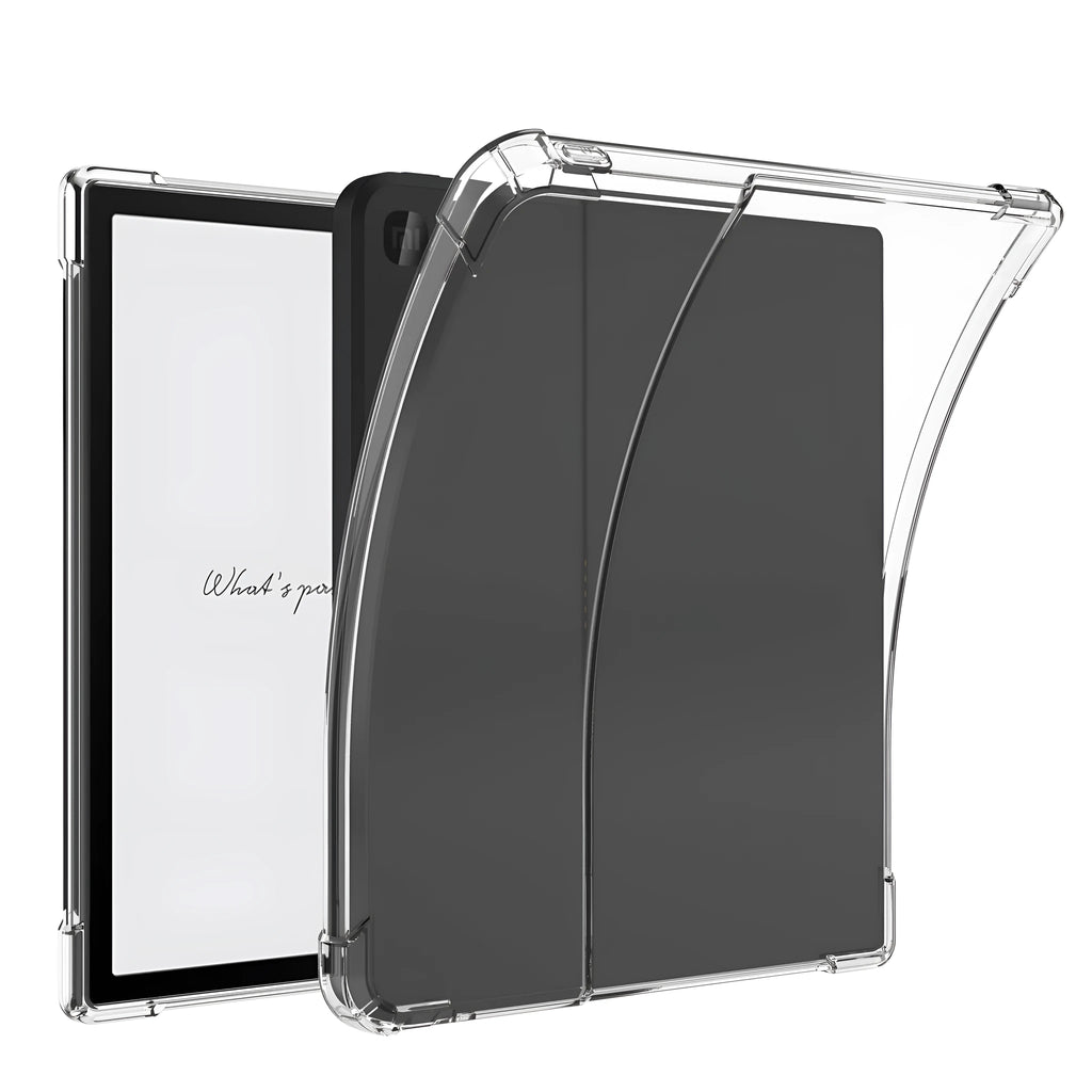Transparent airbag phone case for 7-inch e-readers and tablets showing shockproof TPU construction