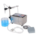 CNC automatic quantitative filling machine with control panel displaying 5ml to 3000ml range settings