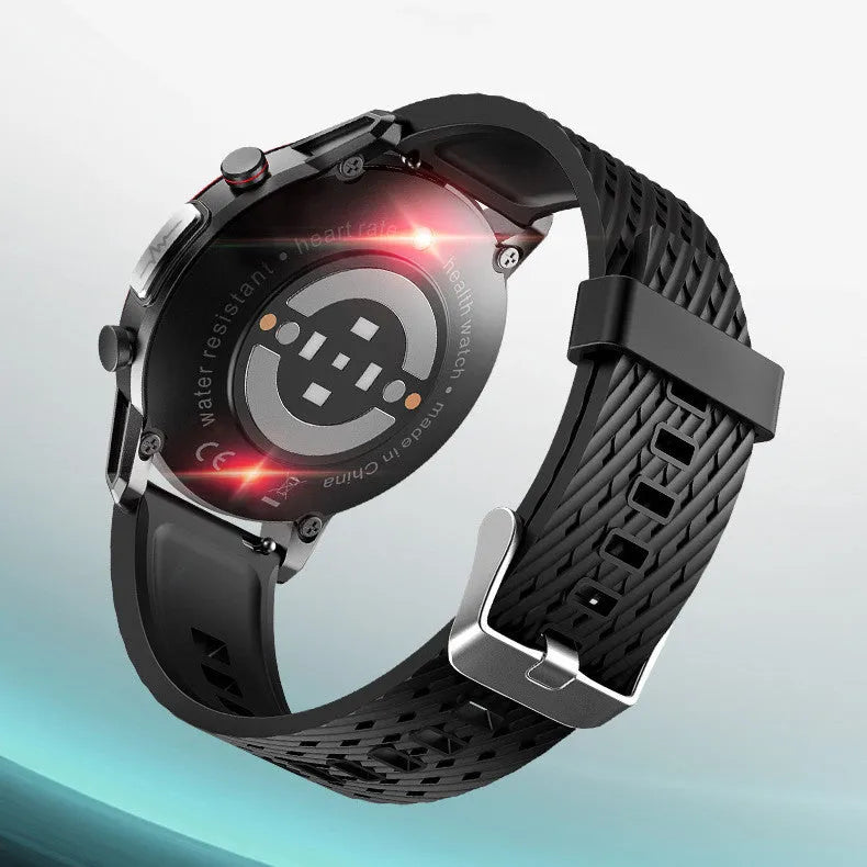 F800 ECG blood pressure sports smart watch, 1.3 inch 360x360 screen, TPU wristband, black or silver grey