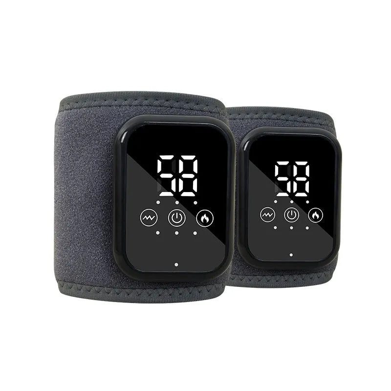 Black electric heating ankle protection sleeve with USB charging cable
