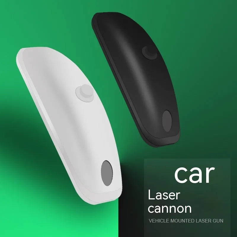 Black and white ABS car remote pilot strobe light with dimensions 14x6x5cm for universal vehicle weather safety