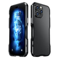 Metal bezel-proof phone case for Apple iPhone 14 series with screw-fit metal frame and secure grip