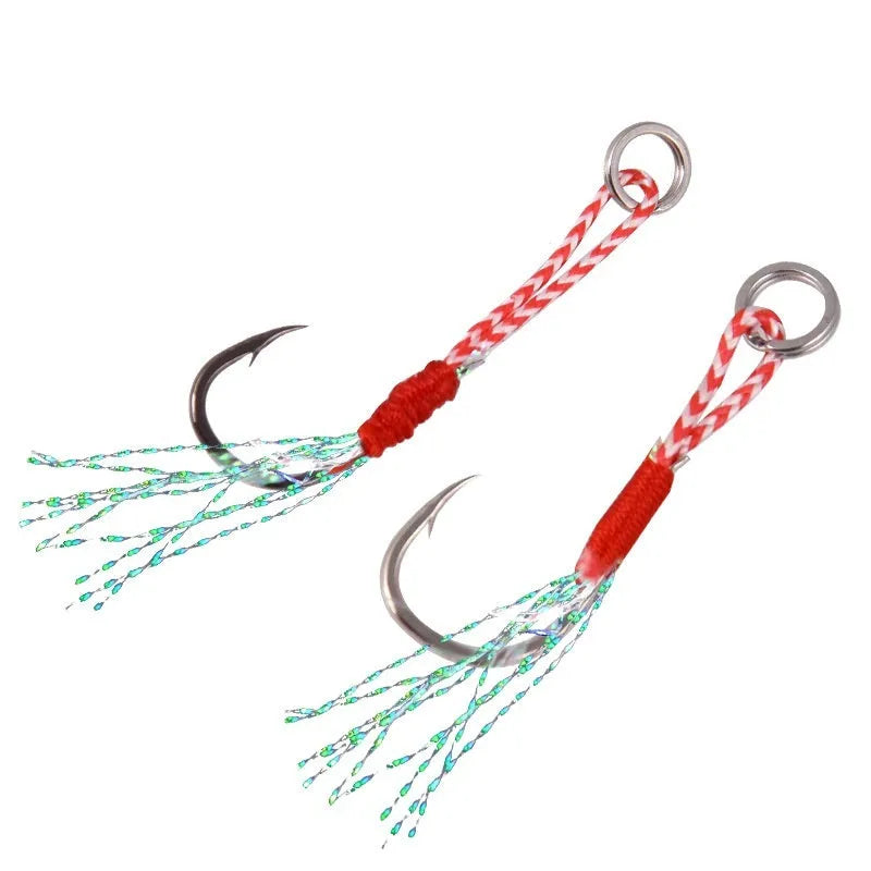 A single bright wire iron plate fishing hook for boat and sea fishing bait rigs.