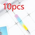 Creative plastic beaded ballpoint pen with spinning beads in assorted colours, 147mm long