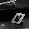 Aluminum alloy foldable computer bracket with adhesive pads for desk organisation