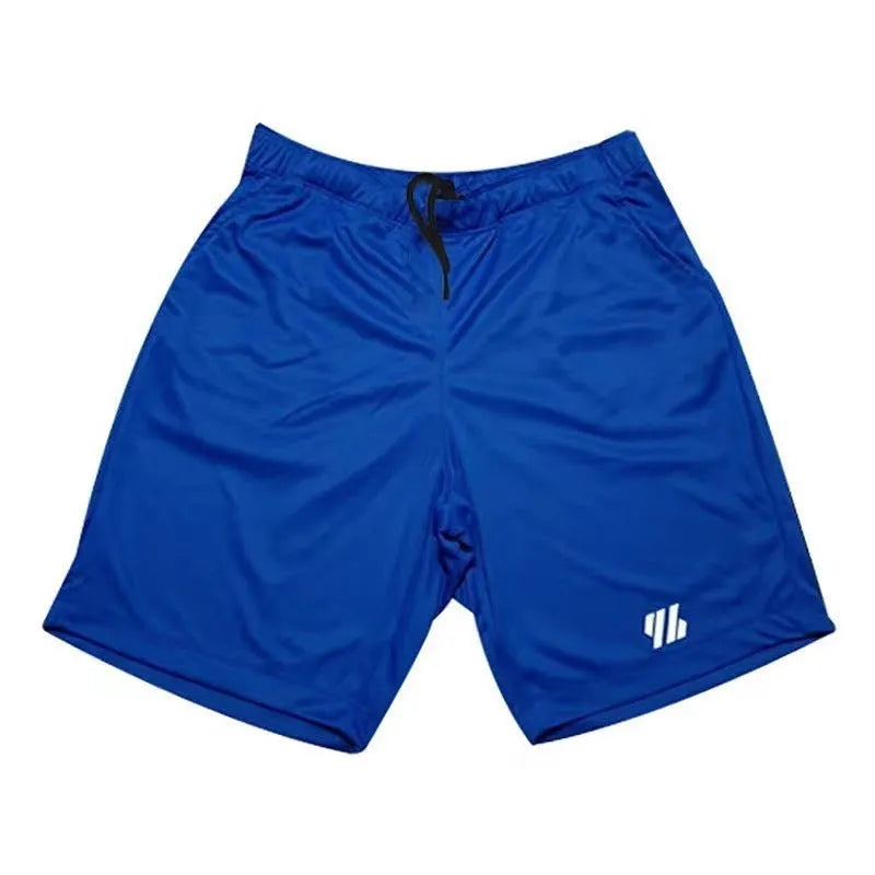 Men's loose fit metal silk fabric sports shorts for running, shown in multiple colour options.
